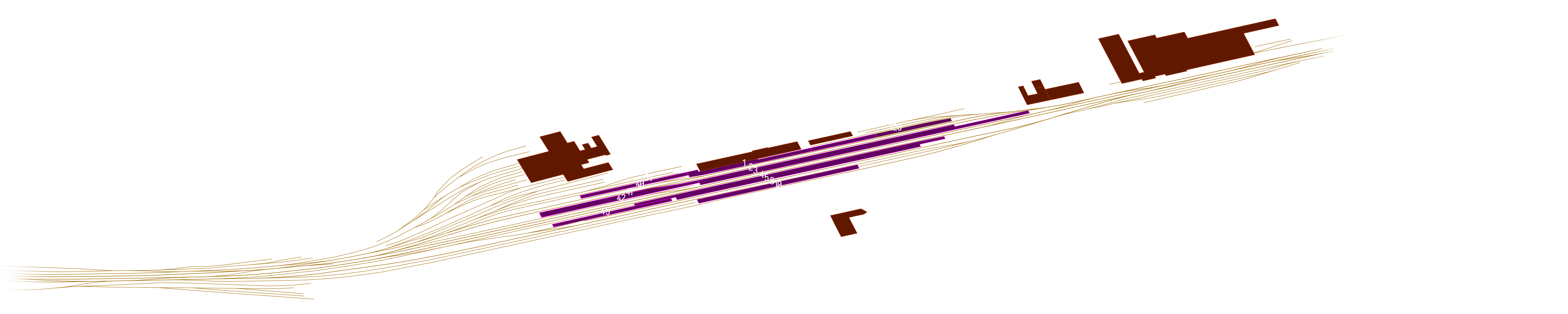 Station Layout of Kaiserslautern Hbf. Woe to the unprepared!   (and thanks to the people who mapped this in OSM!)